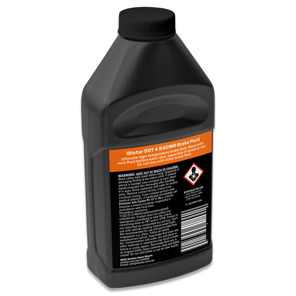 Oilstar RAT500 Dot 4 Racing Brake Fluid 500ml