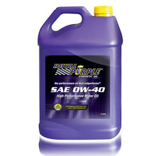 Load image into Gallery viewer, Royal Purple SAE MOTOR OIL 0W40 5 LITRE